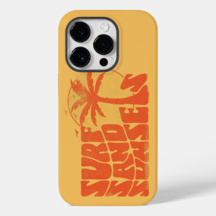 Retro Surf Zand Zonsondergangen Palm Tree Beach Vi Case-Mate iPhone 14 Pro Hoesje