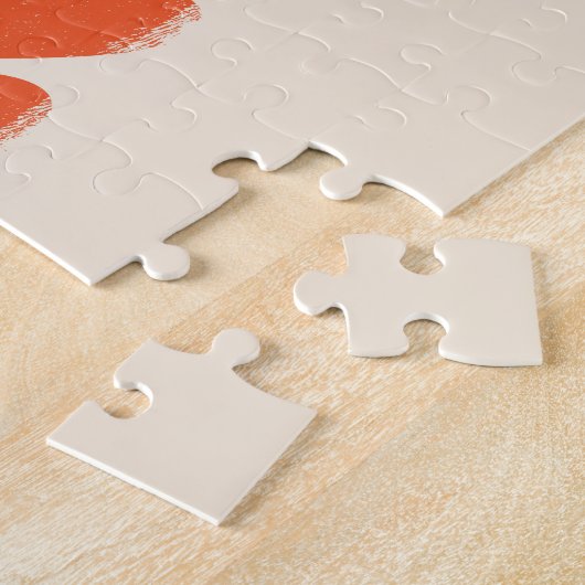 Retro Surf Zand Zonsondergangen Palm Tree Beach Vi Legpuzzel (Zijkant)