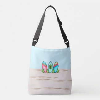 Retro Surfboards, roze, Crossbody Tas