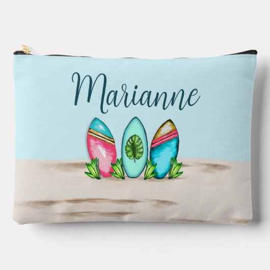 Retro Surfboards, roze, Etui (Voorkant)