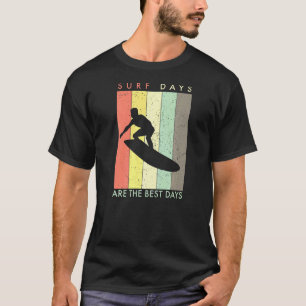 Retro surfdagen Surf dagen zijn de beste dagen T-shirt