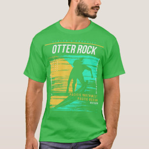 Retro Surfen Otter Rock Oregon Surfer Bea T-shirt