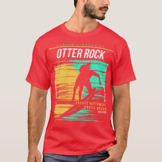 Retro Surfen Otter Rock Oregon Surfer Bea T-shirt