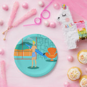 Retro Surfer-Borden Papieren Bordje (Feest)