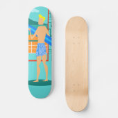 Retro Surfer Dude Skateboard (Recto)