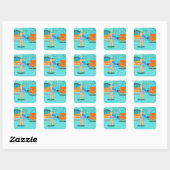 Retro Surfer Dude Stickers (Vel)