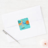 Retro Surfer Dude Stickers (Envelop)