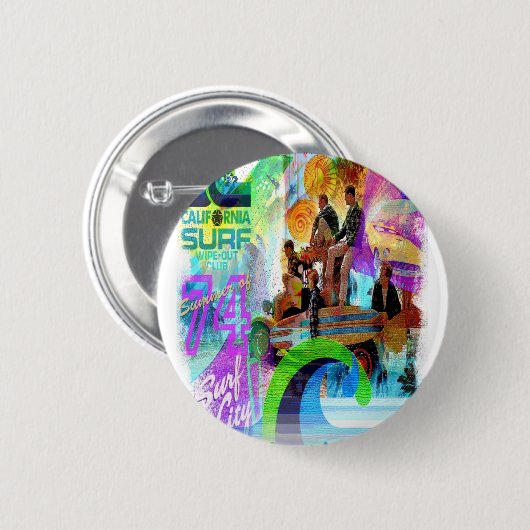 Rétro Surfing Badge (Devant & derrière)