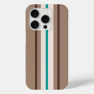 Retro Surfing Stripes Patroon iPhone 15 Pro Case