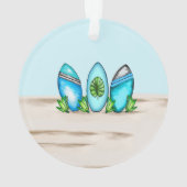 Retro Surfplanken Ornament (achterkant)