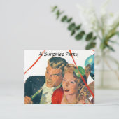 Retro Surprise Party Célébrez les Invitations Fian (Debout devant)