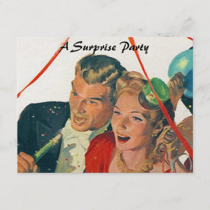Retro Surprise Party Golden Jubileum nodigt uit Kaart