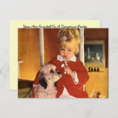 Retro Surprise Party Pour Toutes Les Invitations (Devant / Derrière)