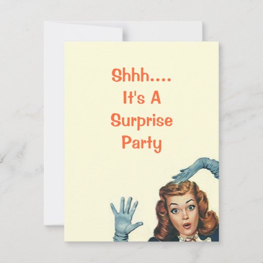 Retro Surprise Party Pour Toutes Les Invitations (Devant)