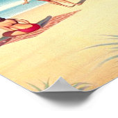 Retro Surven pin-up Poster (Hoek)