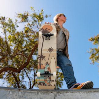 Retro Surven Vibes Skateboard