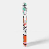 Retro Sushi Box Bloemvierkanten Kleurrijk Patroon Case-Mate iPhone Case (Achterkant / Links)