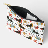 Retro Swanky Black Cat in Atomic MCM Accessory Bag Etui (Open)