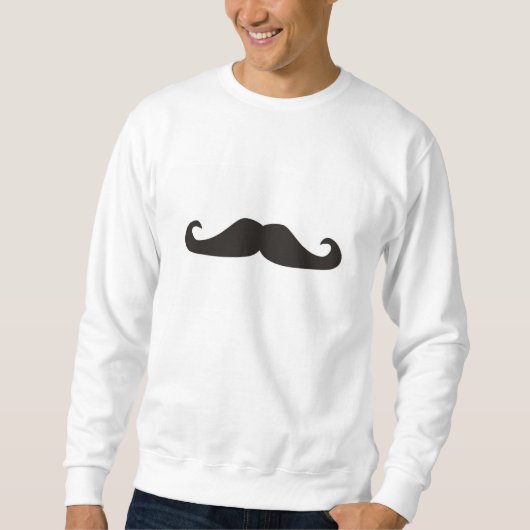 Rétro sweatshirt de hippies de moustaches de (Devant)