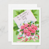 Retro Sweet 16 Invitation (Devant / Derrière)