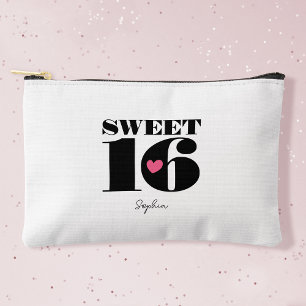 Retro Sweet 16 Verjaardag Gepersonaliseerde naam W Etui