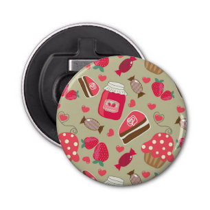 Retro Sweets Button Flesopener