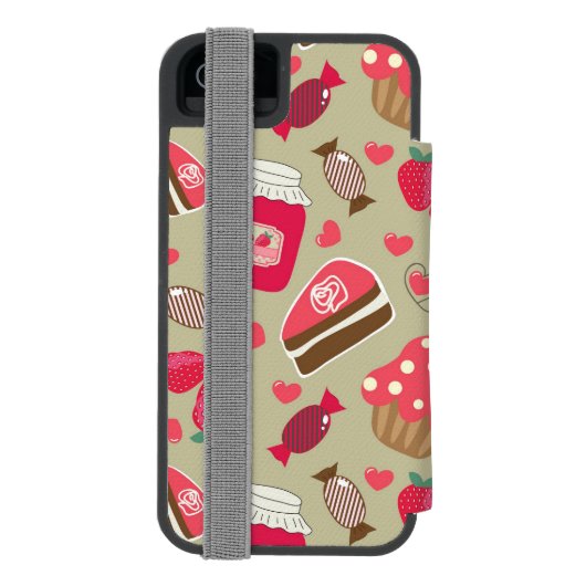 Retro Sweets Incipio iPhone Portemonnee Hoesje (Agenda Achterkant)