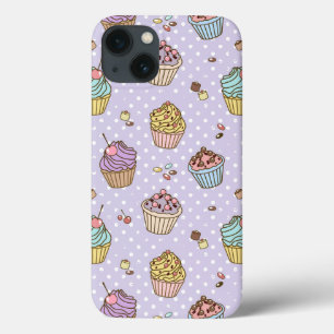 Retro Sweets Pattern iPhone 13 Hoesje