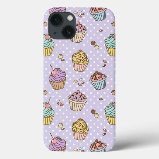 Retro Sweets Pattern Case-Mate iPhone Case (Achterkant)