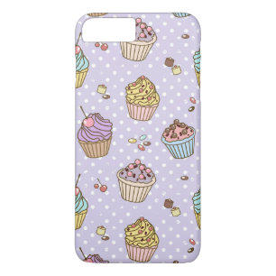 Retro Sweets Pattern iPhone 8 Plus / 7 Plus Hoesje