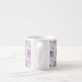 Retro Sweets Pattern Espresso Kop (Achterkant)