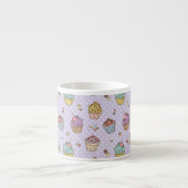 Retro Sweets Pattern Espresso Kop (Voorkant)
