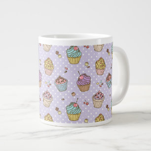 Retro Sweets Pattern Extra Grote Mok