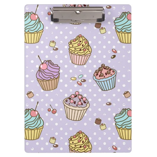 Retro Sweets Pattern Klembord (Voorkant)