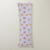 Retro Sweets Pattern Lichaamskussen (Voorkant Verticaal)
