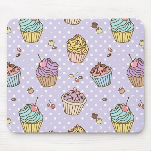 Retro Sweets Pattern Muismat (Voorkant)