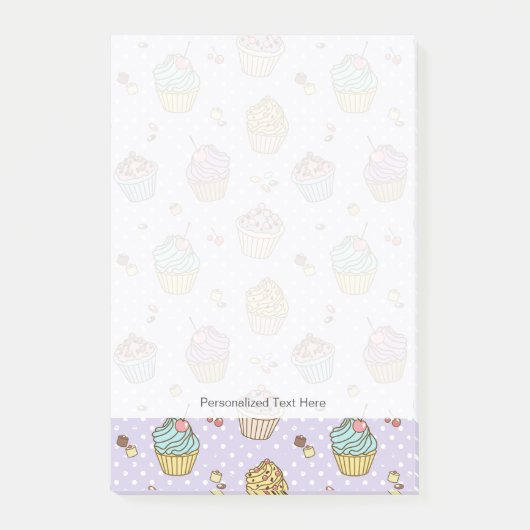 Retro Sweets Pattern Post-it® Notes (Voorkant)