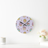 Retro Sweets Pattern Ronde Klok (Huis)