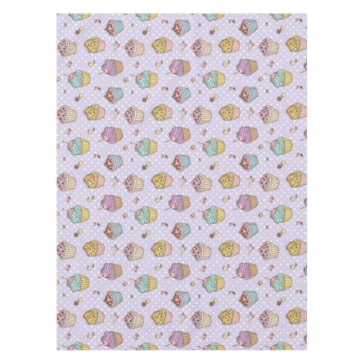Retro Sweets Pattern Tafelkleed (Voorkant)