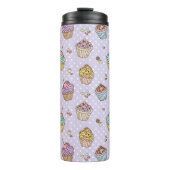 Retro Sweets Pattern Thermosbeker (Voorkant)