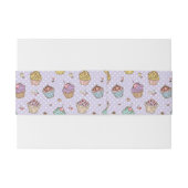 Retro Sweets Pattern Uitnodigingen Wikkel (Achterkant Voorbeeld)