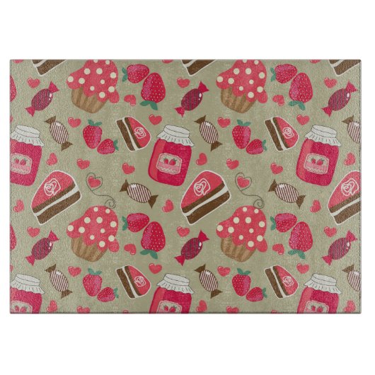 Retro Sweets Snijplank (Voorkant)