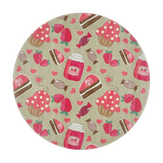 Retro Sweets Snijplank (Voorkant)