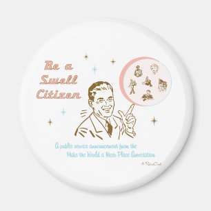Retro 'Swell Citizen' magneet