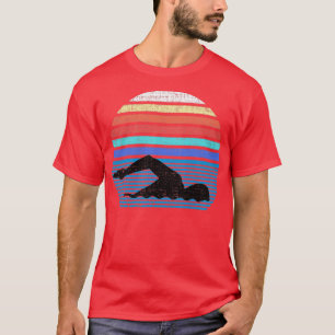 Retro Swim Swimmer die 80-jarigen zwemt Gifts T-shirt