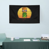 Retro Swinger Upside Down Pineapple Sunset Horizon Spandoek (Beurs)