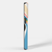 Retro Swirl Abstracte Kunst iPhone / iPad case (Achterkant / Rechts)