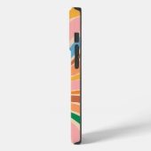 Retro Swirl Art Abstrait iPhone / coque ipad (Verso / Gauche)