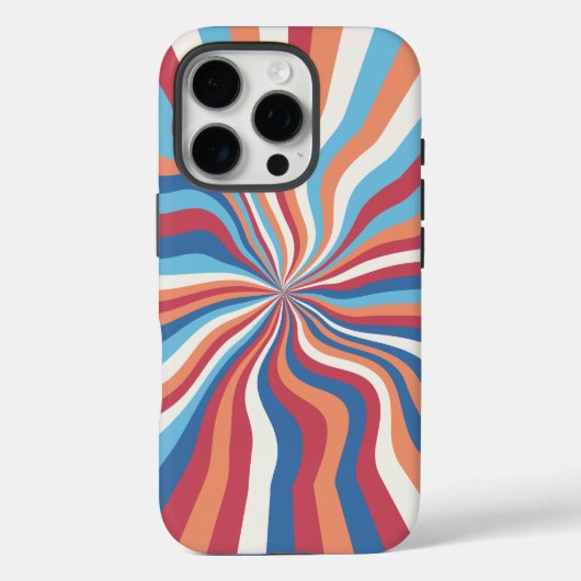 Retro Swirl Art Abstrait iPhone / coque ipad (Verso)