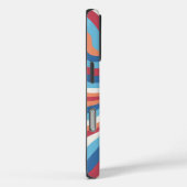 Retro Swirl Art Abstrait iPhone / coque ipad (Verso / Droite)